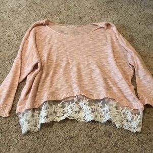 Lace sweater